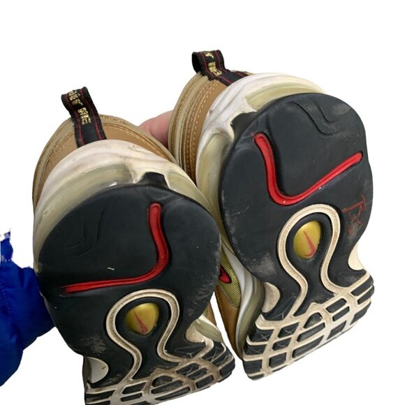 Rare 2017 Nike Air Max 97 OG QS Metallic Gold Size 9.5 - Picture 10 of 12